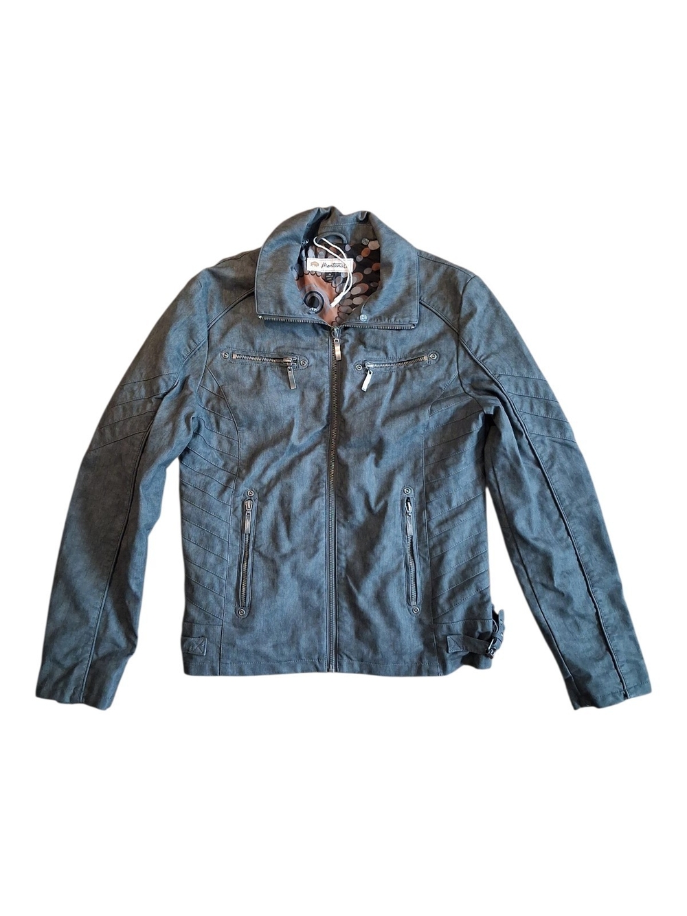 Women's Slate Gray Moto Jacket